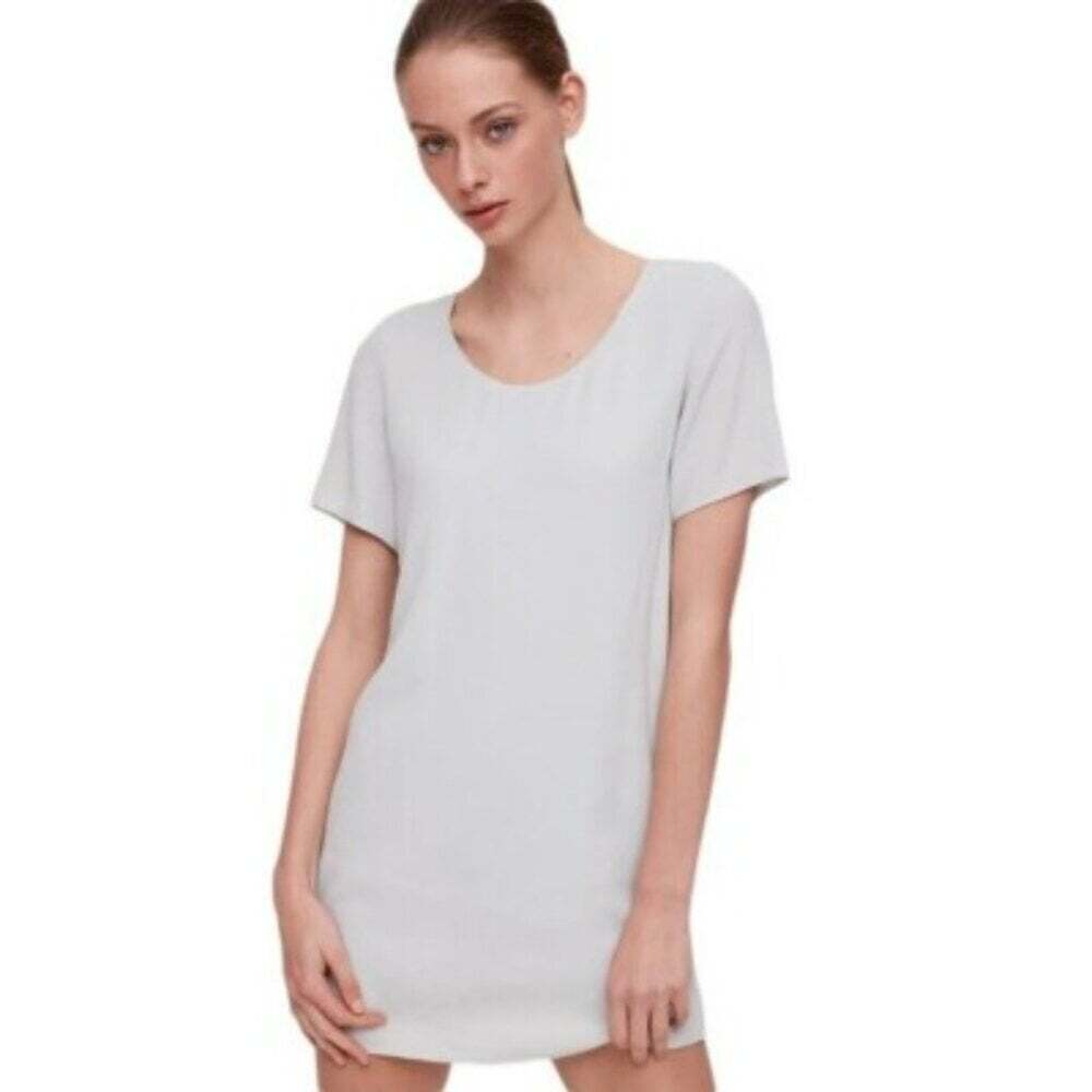 Aritzia Wilfred Free Light Teigen Baby Blue Women's Dress MIDI Sheath Medium